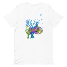 Load image into Gallery viewer, Short-Sleeve Unisex Purple Fish T-Shirt