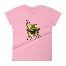 Load image into Gallery viewer, Women's short sleeve Green Frog t-shirt