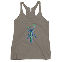 Load image into Gallery viewer, Women's Racerback Blue Lizard Tank
