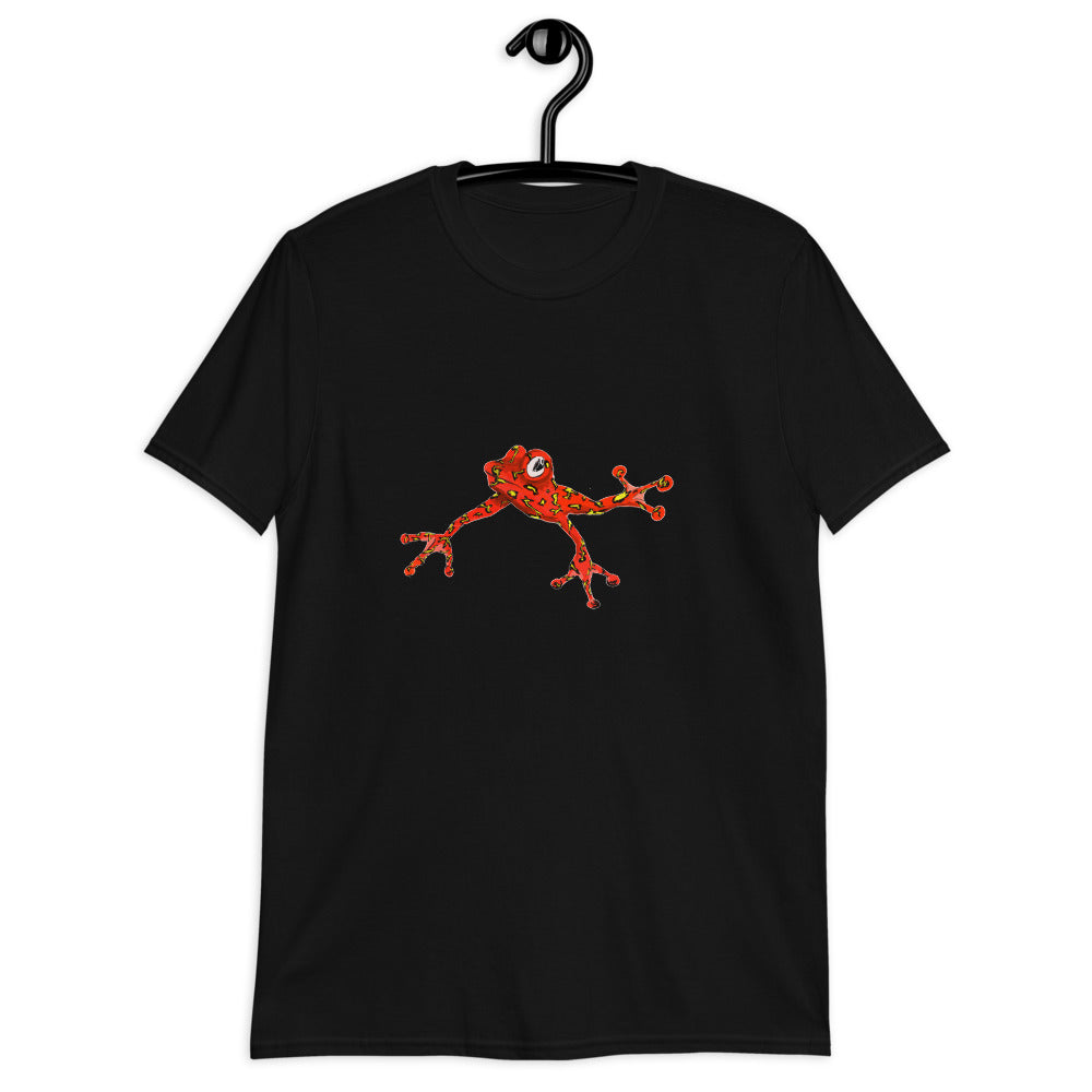 Short-Sleeve Unisex Red Frog T-Shirt