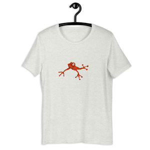 Short-Sleeve Unisex Red Frog T-Shirt