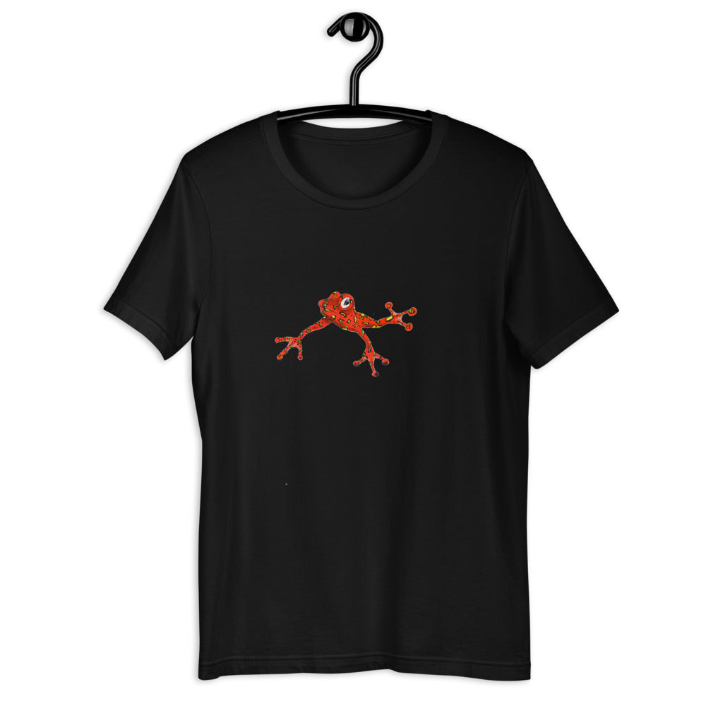 Short-Sleeve Unisex Red Frog T-Shirt