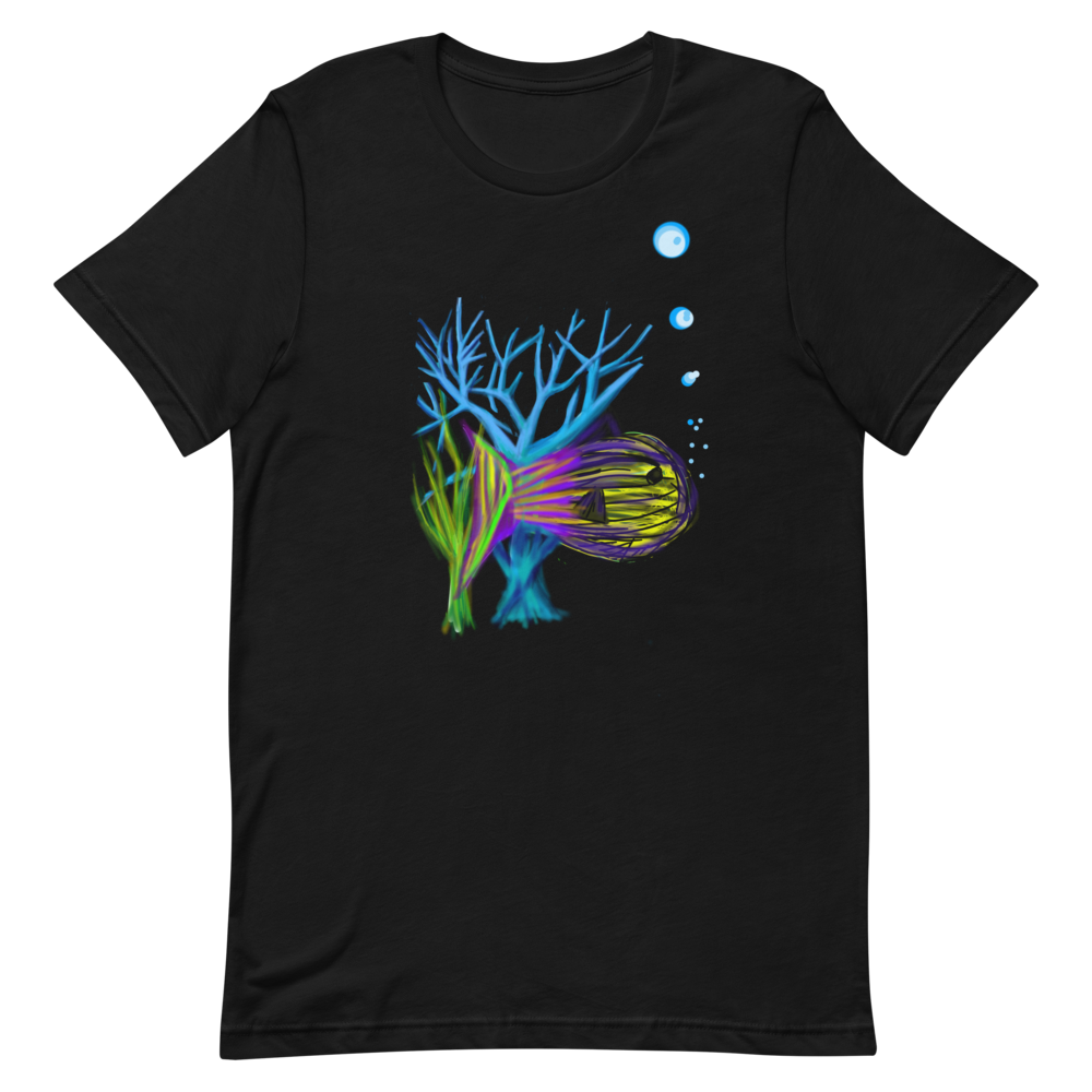 Short-Sleeve Unisex Purple Fish T-Shirt