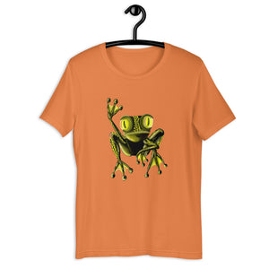 Short-Sleeve Unisex Green Frog T-Shirt