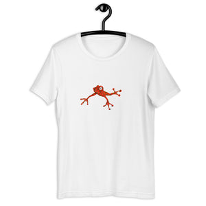 Short-Sleeve Unisex Red Frog T-Shirt