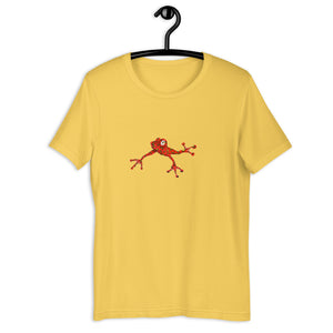 Short-Sleeve Unisex Red Frog T-Shirt