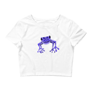 Women’s Crop Purple Frog Tee