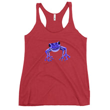 Load image into Gallery viewer, Women&#39;s Racerback Purple Frog Tank
